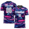 Custom Black Red-White Sublimation Soccer Uniform Jersey